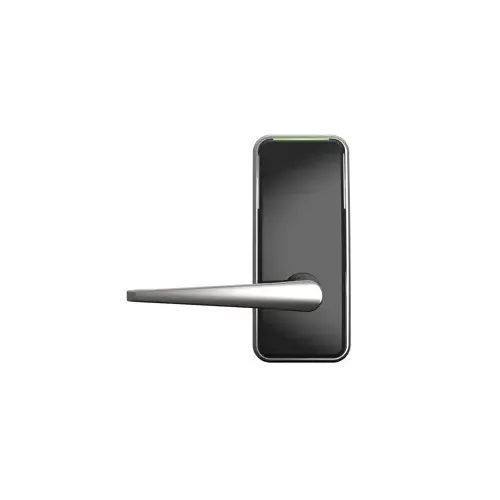 Left Hand LX-I Standalone Interconnected RFID Proximity Lockset with 3 Hour Fire Rating; Bluetooth Low Energy Enabled and EKO with 5-1/2" Center to Center and 2-3/4" Square Backset Satin Chrome Finish