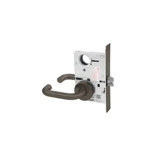 KIT - Classroom Intruder Mortise Lock, Lustra Lever/A Rose Trim, Less Cylinder, Oil Rubbed Bronze 613E/10B