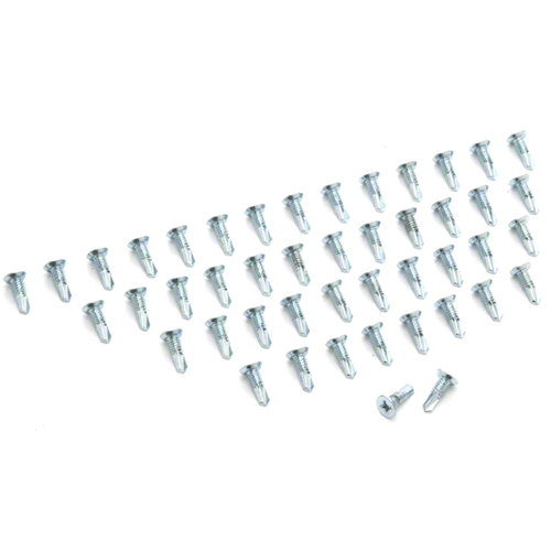 Replacement Screw Pack for CRL 400/450 Series Continuous Geared Hinges - Satin Anodized Aluminum