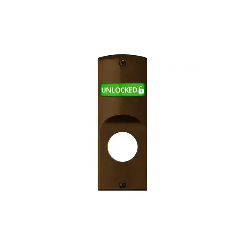 Inside Indicator Cylinder Kit, for Double Sided Locks, Locked/Unlocked, Green/Red, RH/RHR Right Hand, Reversible, Oil Rubbed Bronze 613E/US10B