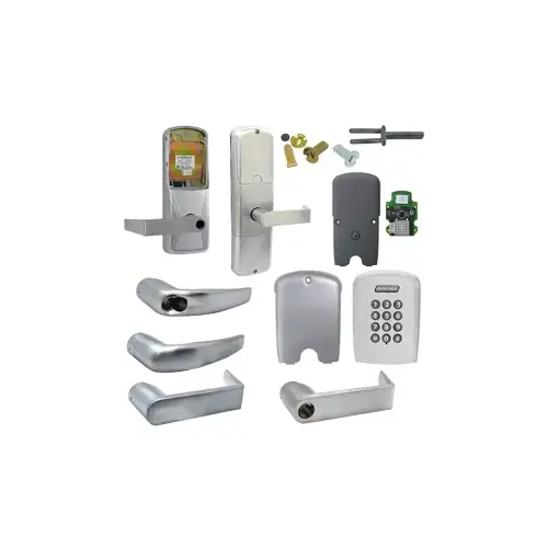 KIT - Keypad Networked Wireless Classroom/Storeroom Cylindrical Lock, Athens Lever with SFIC Prep (Small Format IC Core not Included), Satin Chrome 626