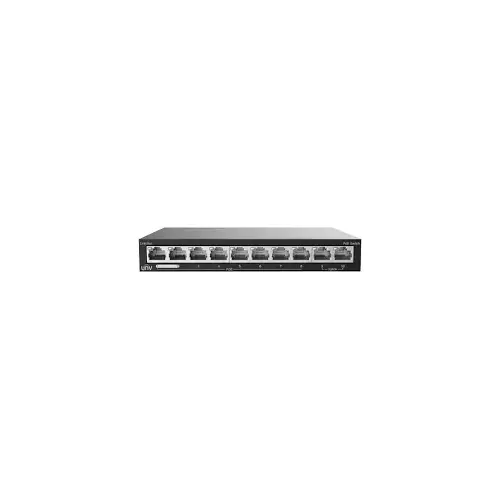 UniView Technology NSW2020-10T-POE-IN 8 Port Gigabit Ethernet Switch, 81000Mbps PoE Ports (RJ45)+21000Mbps Ports(RJ45)