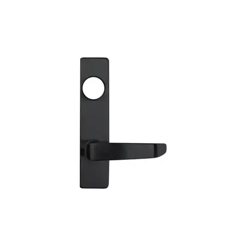 Narrow S Lever/Escutcheon Trim for 40/50/51 Series Less Cylinder, Key Locks, Unlocks When Removed, Black Painted 693/SPBLK