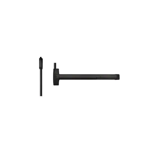 Advantex Wide Stile Surface Vertical Rod (SVR), TRO (Top Rod Only) - Same as LBR (Less Bottom Rod), Exit Only Device, No Trim, Less Dogging, 36", Black Powder Coated 693/SPBLK