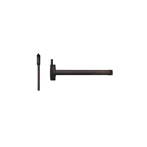 Advantex Weatherized Wide Stile Surface Vertical Rod (SVR), TRO (Top Rod Only) - Same as LBR (Less Bottom Rod), Exit Only Device, No Trim, Less Dogging, 36", Dark Bronze Painted 695/SP313