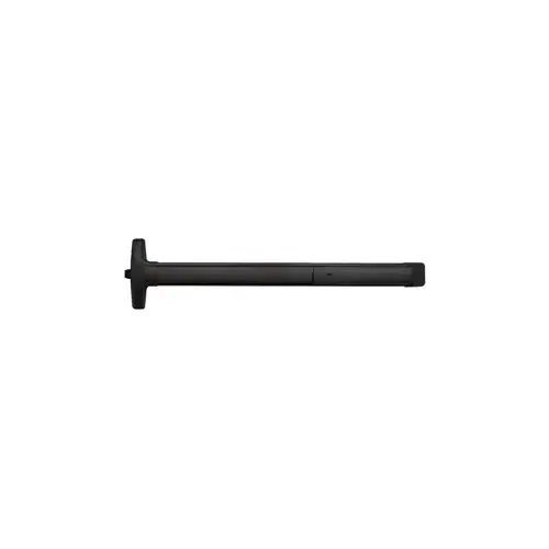 Advantex Narrow Weatherized Stile Rim Device, No Trim, Hex Dogging, 36", Black Powder Coated 693/SPBLK