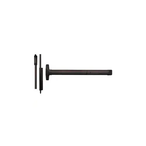 Advantex Narrow Stile Surface Vertical Rod (SVR) Exit Only Device, No Trim, Hex Dogging, 36", Dark Bronze Painted 695/SP313