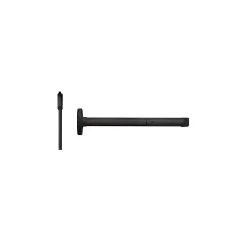 Advantex Weatherized Narrow Stile Surface Vertical Rod (SVR), TRO (Top Rod Only) - Same as LBR (Less Bottom Rod), Exit Only Device, No Trim, Hex Dogging, 48", Black Powder Coated 693/SPBLK