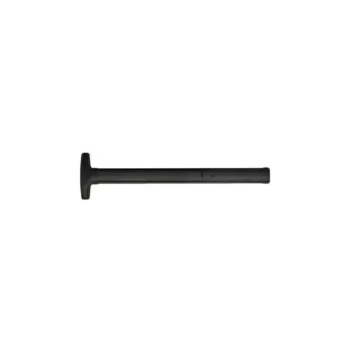 Advantex Narrow Stile Concealed Vertical Rod (CVR) for Hollow Metal Door, TRO (Top Rod Only) - Same as LBR (Less Bottom Rod), Exit Only Device, No Trim, Hex Dogging, 48", Black Powder Coated 693/SPBLK