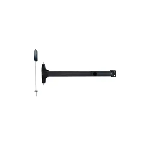 Wide Stile Surface Vertical Rod (SVR), TRO (Top Rod Only) - Same as LBR (Less Bottom Rod), Exit Device, Value Series No Trim, Cylinder Dogging, 48", Satin Aluminum 628/US28