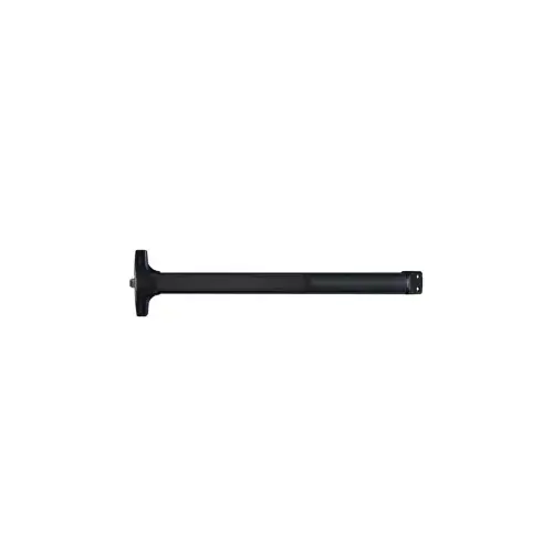 Narrow Stile Rim Exit Device, Value Series, No Trim, Less Dogging, 36", Anodized Aluminum Black 711/DC35