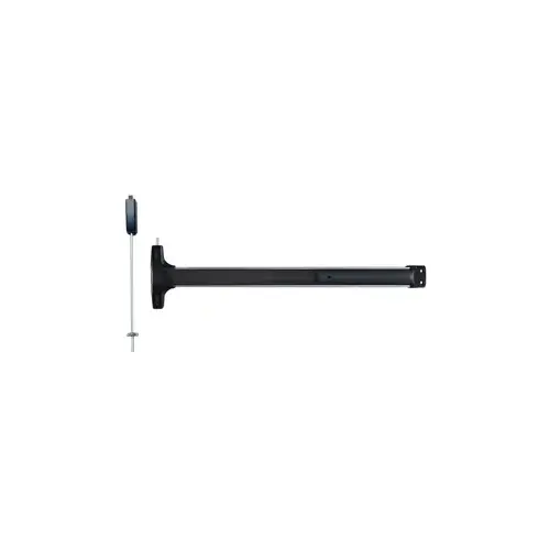 Narrow Stile Surface Vertical Rod (SVR), TRO (Top Rod Only) - Same as LBR (Less Bottom Rod), Exit Device, Value Series No Trim, Hex Dogging, 48", Satin Aluminum 628/US28