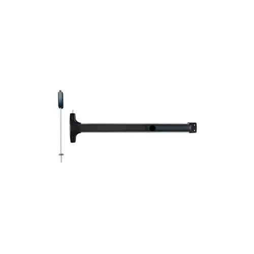 Narrow Stile Surface Vertical Rod (SVR), TRO (Top Rod Only) - Same as LBR (Less Bottom Rod), Exit Device, Value Series No Trim, Cylinder Dogging, 36", Satin Aluminum 628/US28