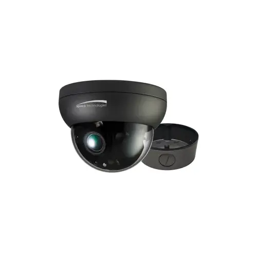Speco Technologies HT7246T1 Intensifier T Vandal Dome Camera with Junction Box, HD-TVI, 2MP, 1920 x 1080 Resolution, 2.8-12mm Varifocal Lens, True WDR, Intensifier Low-Light, Built-in Heater, Anti-Fog, OSD, UTC, 12-24VDC, IP67, RoHS, FCC, Dark Gray