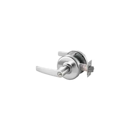 KIT - Grade 1 Double Cylinder Institution Armstrong Cylindrical Lever, L4 6-Pin 0-Bit (2 Cylinders), 2-3/4" Backset, ANSI Strike SA114, 626/US26D Satin Chrome