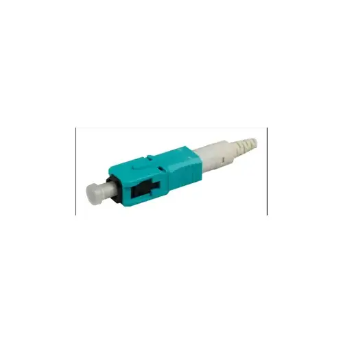 SC (Standard Connector) PC Reusable Fiber Connector Kits, Field Installable, Multi-Mode Fiber, 50/125 LOMF, Aqua Housing