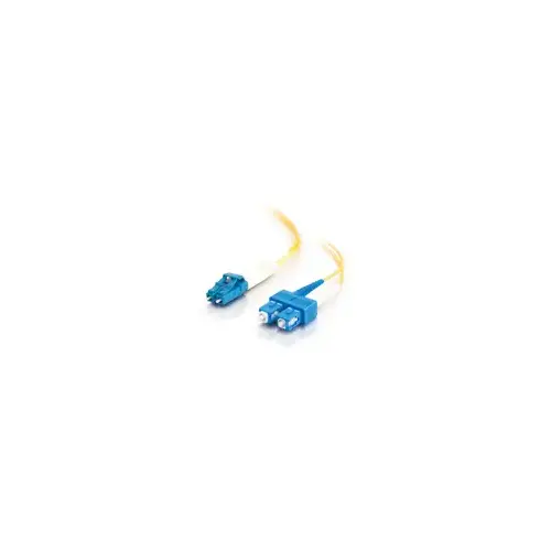 Ortronics 810-L47-006 2 Meter LC-SC (Lucent Connector to Standard Connector) Fiber Optic Jumper Cable, 9/125 OS2 Duplex Single-Mode PVC, Yellow