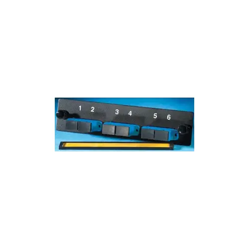 Ortronics OFP-SCD06AC Q-Series Pre Loaded 6 Fibers, SC-Duplex (Standard Connector) Single-Mode Adapter Panel, Ceramic Alignment Sleeves, Aqua