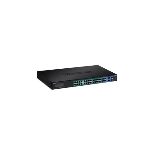 TRENDnet Inc TPE-2840WS 24-Port Gigabit Web Smart PoE Switch Plus 4 SFP Slots