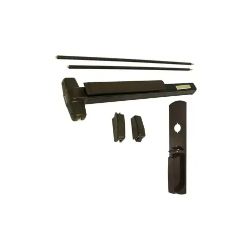 KIT - SVR (Surface Vertical Rod) Exit Device, 990 Thumb Piece Trim, 36" x 84", Grade 1, 710 Dark Bronze