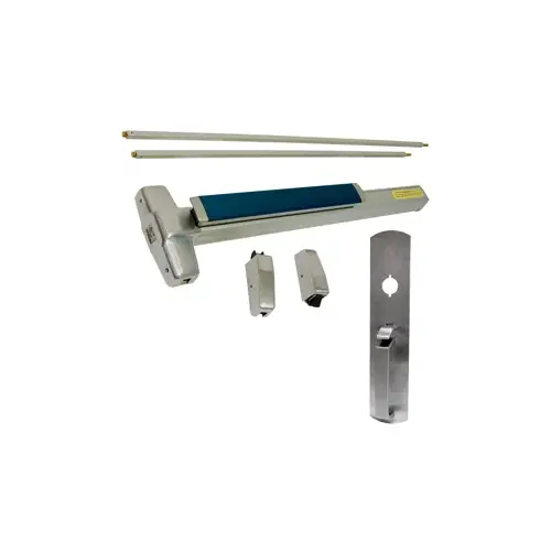 KIT - Fire-Rated (No Dogging), SVR (Surface Vertical Rod) Exit Device, 990 Thumb Piece Trim, 36" x 84", Grade 1, 628 Satin Aluminum