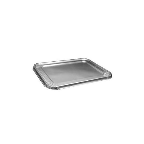 ALUM LID FOR HALF SIZE STEAM PAN - Economy FITS #320 #321 #2014 #4022 #4025 100 LIDS PER CASE Foil Lid 1/2 Steam Table