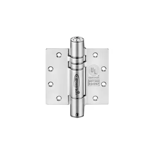 Waterson Corp K51M-500D-A3-US32D Fire Rated ADA Self Closing Hinge, 5.0" x 5.0", Fully Adjustable Closing Force, Fully Exterior, 630/US32D Stainless Steel
