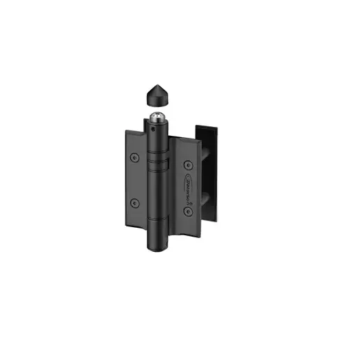 Waterson Corp K51P-500-A2-US19 Heavy Duty ADA Self Closing Gate Hinge for Wood, 5.0" x 3.94", Fully Adjustable Closing Force, Fully Exterior, 622/US19 Flat Black