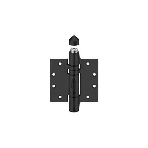 Waterson Corp K51MP-450-A2-US19 ADA Self Closing Gate Hinge, 4.5" x 4.5", Fully Adjustable Closing Force, Fully Exterior, 622/US19 Flat Black