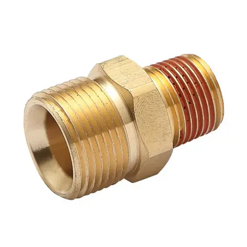 Surfacemate SGY-PWA23 Screw Nipple M22 Male x 3/8-in Male NPT 4500 psi Gold