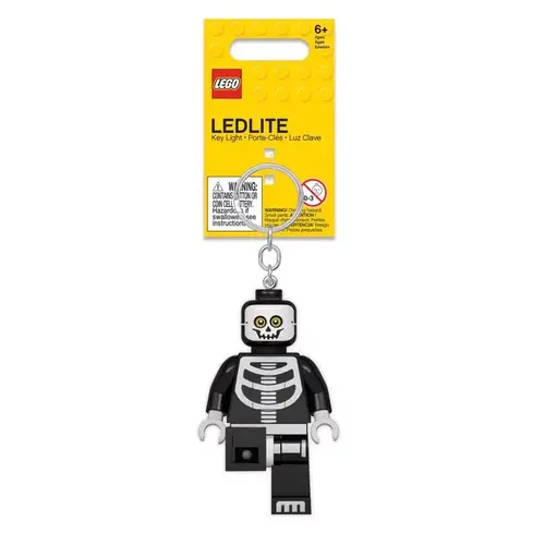 Lego KE137H-XCP6 Keychain Light Classic Skeleton Plastic Multicolored - pack of 6