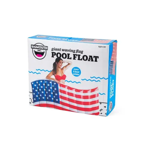 BigMouth Inc. BMPF-AF Pool Float Blue/Red/White Vinyl Inflatable Giant American Flag Blue/Red/White
