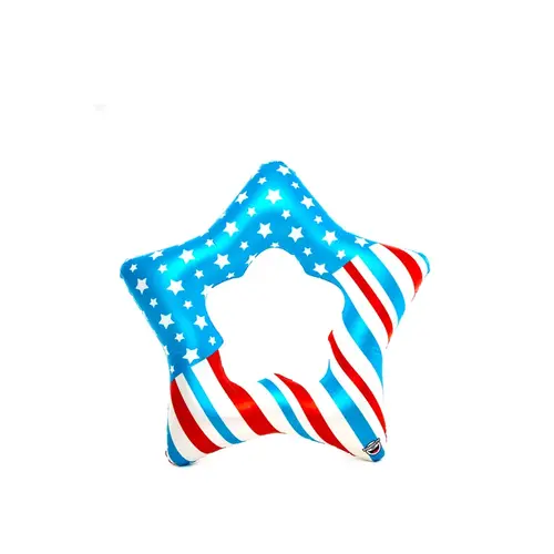BigMouth Inc. BMPF-0155 Pool Float Multicolored Vinyl Inflatable Giant Americana Patriotic Star Multicolored