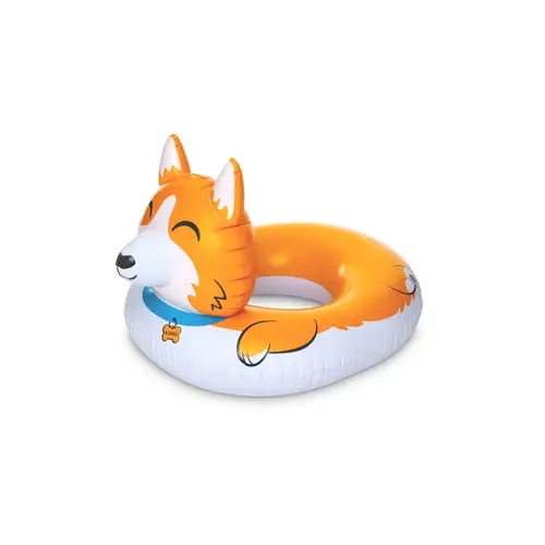 BigMouth Inc. BMPF-0085 Pool Float Orange/White Vinyl Inflatable Corgi Orange/White