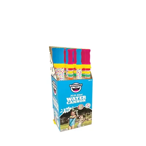 BigMouth Inc. 23-BMS-4916-XCP12 Water Gun Multicolored Plastic Cannon PDQ Multicolored - pack of 12