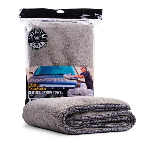 Chemical Guys MIC1995 Drying Towel 36" L X 25" W Microfiber Gray