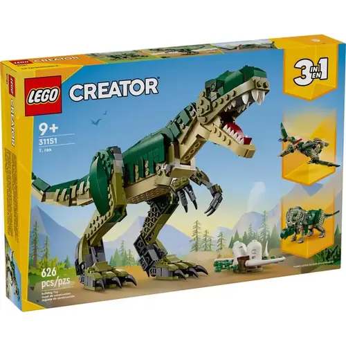 Building Toy Set Creator T. rex Multi 626 pc Multi