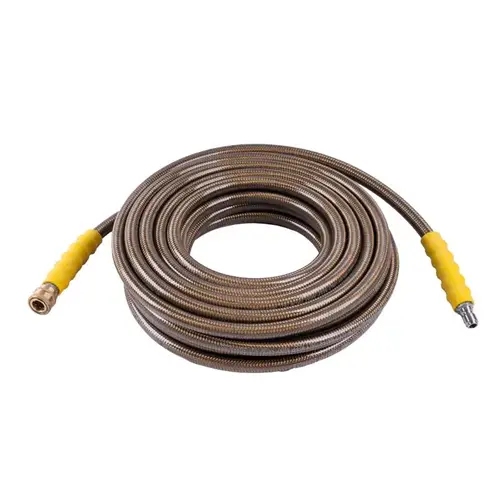 Surfacemate SGY-PWA1204 Pressure Washer Hose 3/8" D X 50 ft. L Steel and Polyester Braided 4500 psi Brown