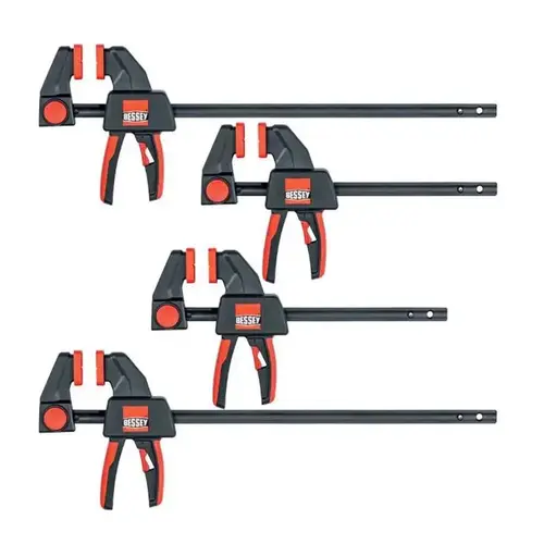 Bessey RES4PK Combination Clamp Set EHK Series Trigger Black/Red