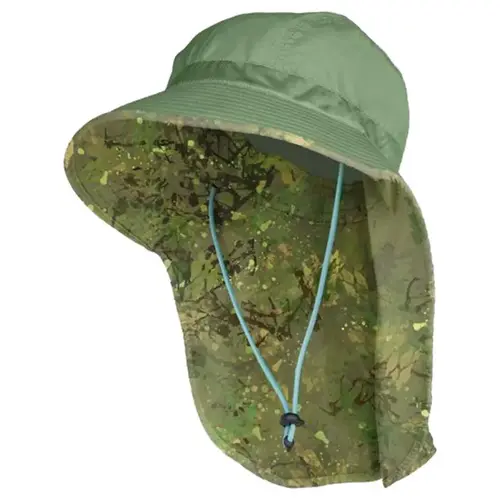 Farmers Defense HT-SN-GBC Garden Shade Hat Camo Sun Green One Size Fits All Green