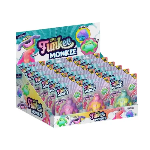 Orb-3 4192901807-XCP18 Stretchee Toy Funkee Monkee Assorted Assorted - pack of 18