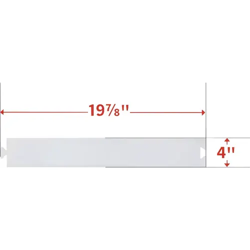 Super Sliders 4260624SL 19-7/8 In. x 4 In. Appliance Movers Clear/White - pack of 8