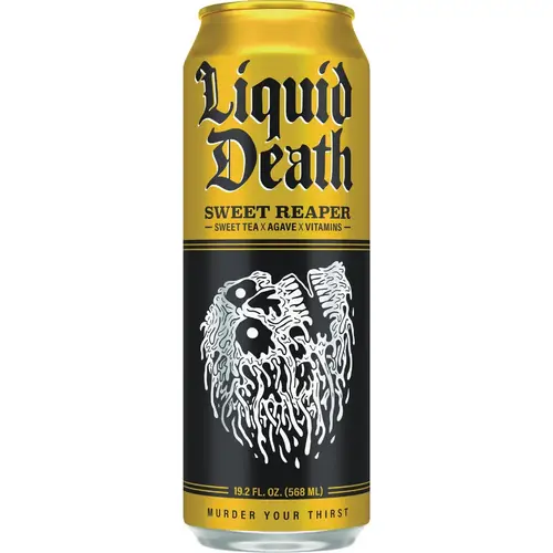 Liquid Death 1700022 19.2 Oz. Sweet Reaper Iced Tea