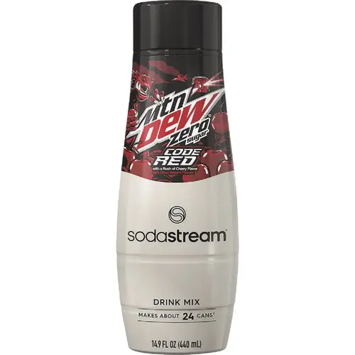 SodaStream 1924235010 14.9 Oz. Mountain Dew Code Red Zero Sugar Drink Mix