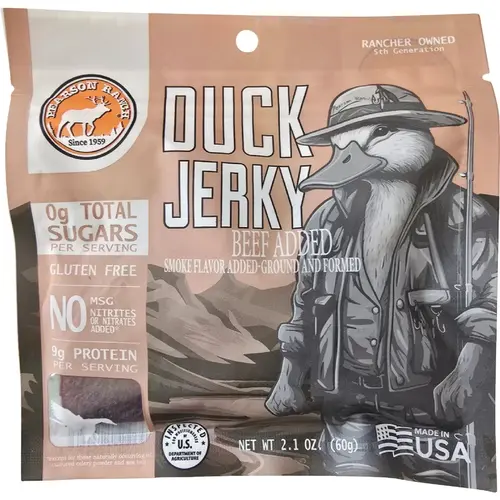 Pearson Ranch Jerky DJ2-C Pearson Ranch 2.1 Oz. Duck Hickory Smoked Jerky