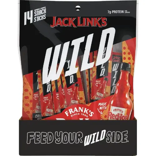 Jack Link's 143618 7 Oz. Frank's RedHot Chicken Stick Bites