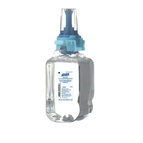 Advanced Hand Sanitizer Dispenser Refill, 700 mL, Fruity, Foam, for ADX-7  Dispenser Clear - pack of 4