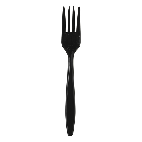 Dixie Heavy Weight Polypropylene Fork 1000 Count Black