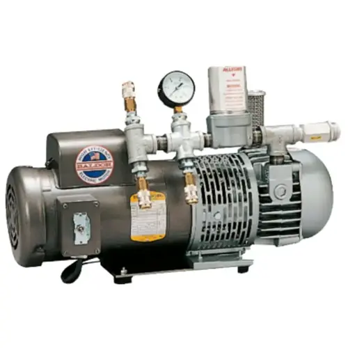 Allegro Industries, Inc 9832 Breathing Air Pump, A-1500TE, Supplied Air Respirators, Up to 3 Respirator Users or 2 Single-Hood Users Powder-Coated Gray