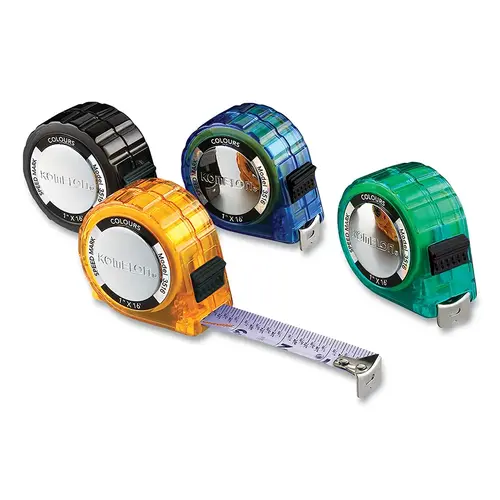 KOMELON USA 3516 Colours  Tape Measure, 16 ft x 1 in W, Assorted Colors